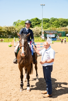 Catherine Housman commands victory in the Equissage Pulse Senior British Novice Second Round at Speetley Equestrian Centre